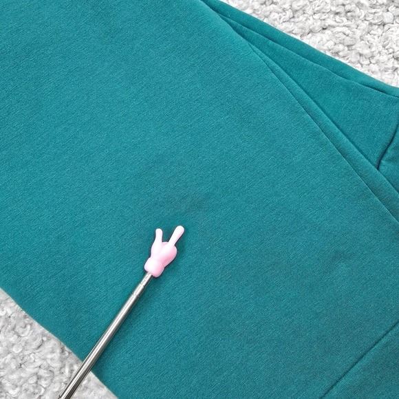 Lilly Pulitzer Suri Hoodie Womens Medium Green Long Sleeve 1/4 Zip Lounge‎ - Picture 8 of 12